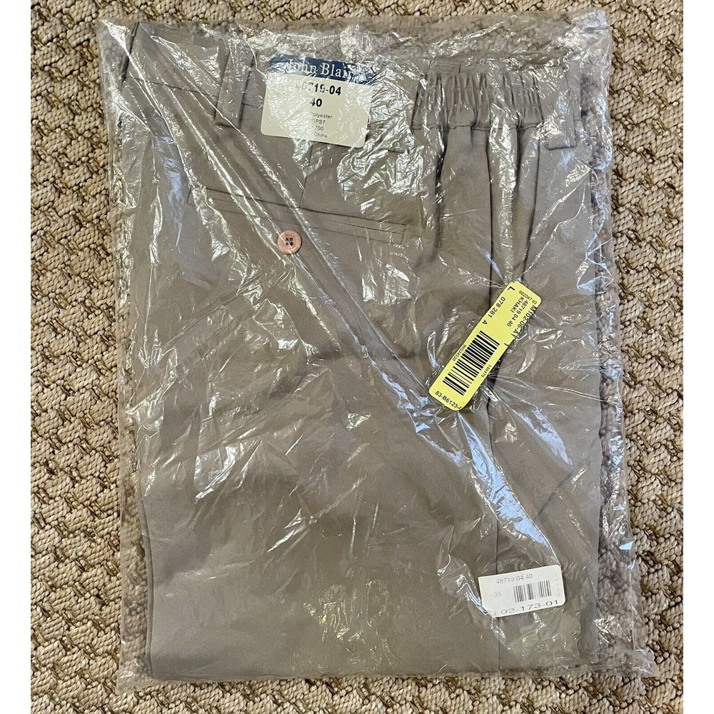 John Blair Men's NWT shorts Khaki Color Sz 40. Sealed Package.